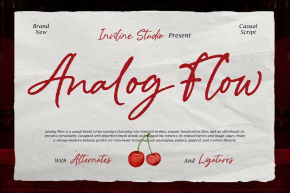 Analog Flow: The Font with an Imaginative Twist for Authentic Design