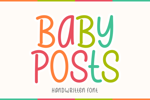 Baby Posts: The Handwritten Craft Font for Cuteness