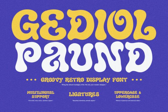Bring Retro Charm to Your Designs with the Gediol Paund Font