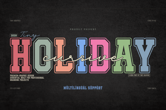 Cursive Holiday: A Typeface Pairing for Modern Editorial and Luxury Branding