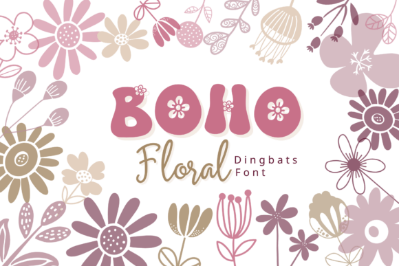 Decoding the Charm of Boho Floral Dingbat Fonts in Modern Design