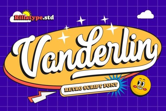 Introducing Vanderlin: A Retro Script Font for Timeless Design