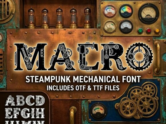 Macro: The Bold Decorative Font for High-Impact Design