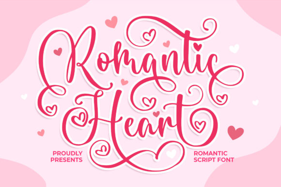 The Charm of the Romantic Heart Handwritten Font