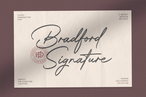 The Elegance of Bradford Signature: A Script Font for Timeless Design
