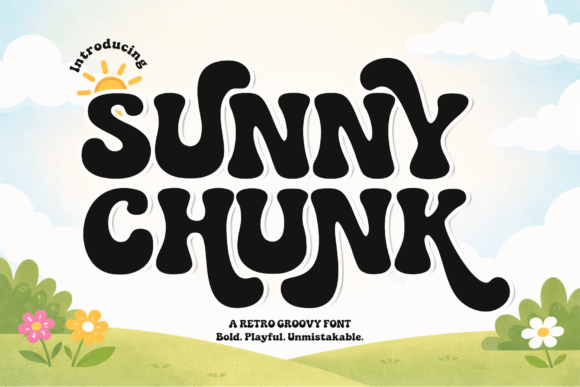 The Radiant Retro Charm of Sunny Chunk: A Deep Dive into Psychedelic Typography