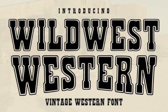 Wildwest Western: Authentic Vintage Font for Bold Branding